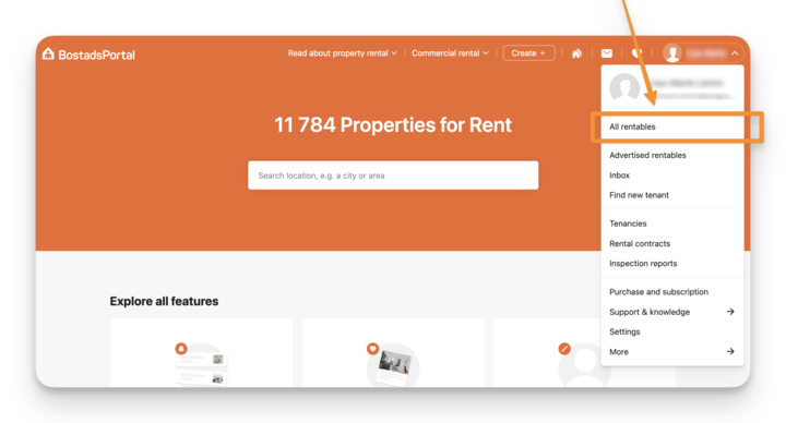To delte your rentable start by clicking on all rentables.png