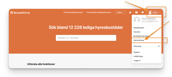 Klicka på abonnemang för att visa kvitto.png