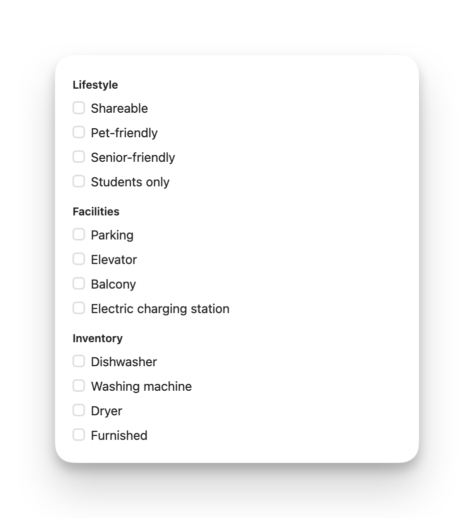 Check off the things that are part of the rental.png