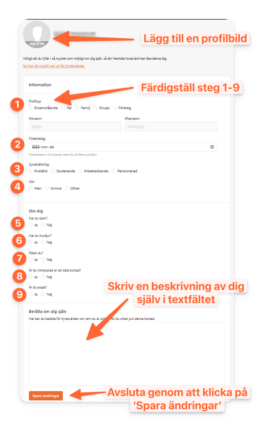 Stegen fylla i din profil - Svenska.png